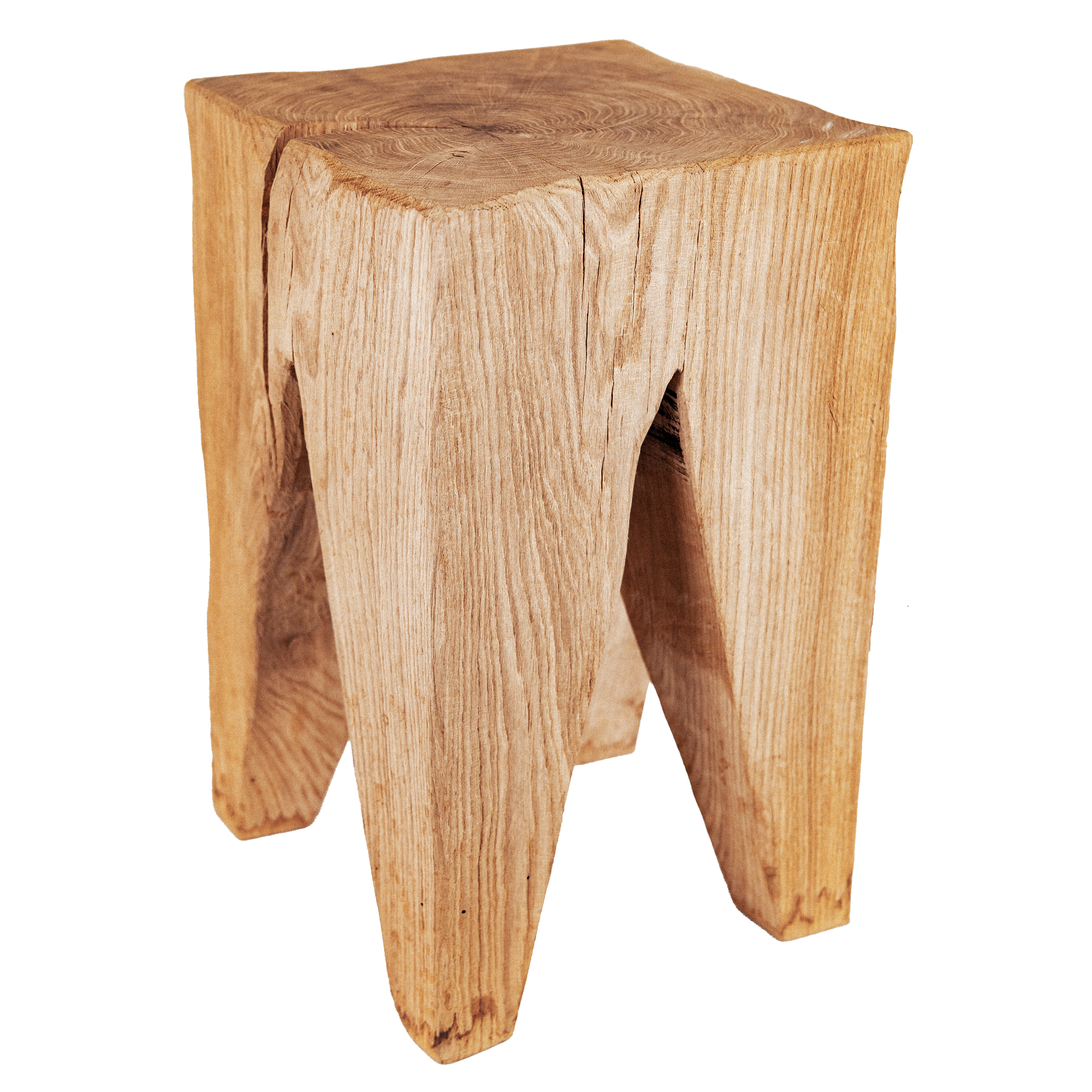 Hocker aus Massivholz