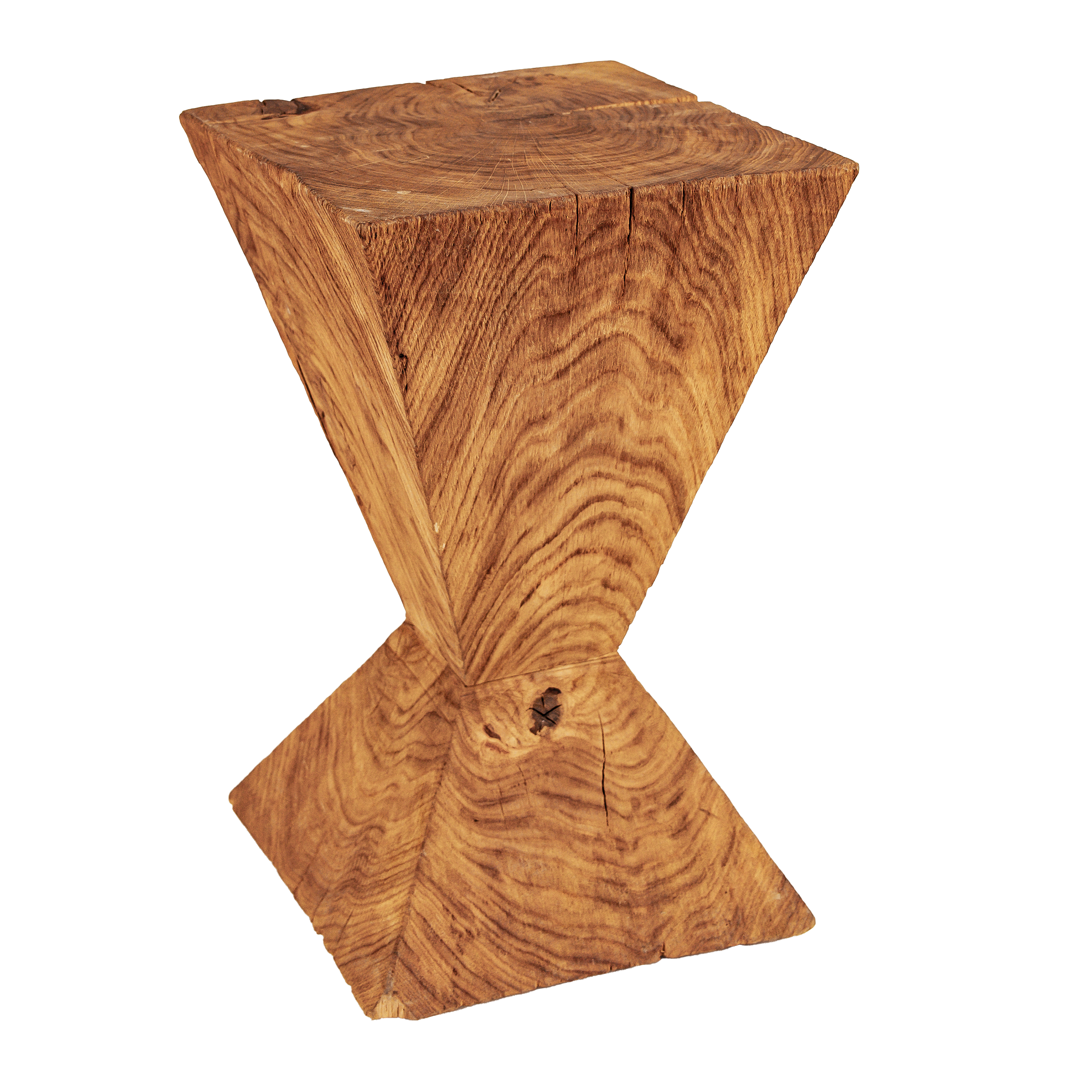 Hocker aus Massivholz